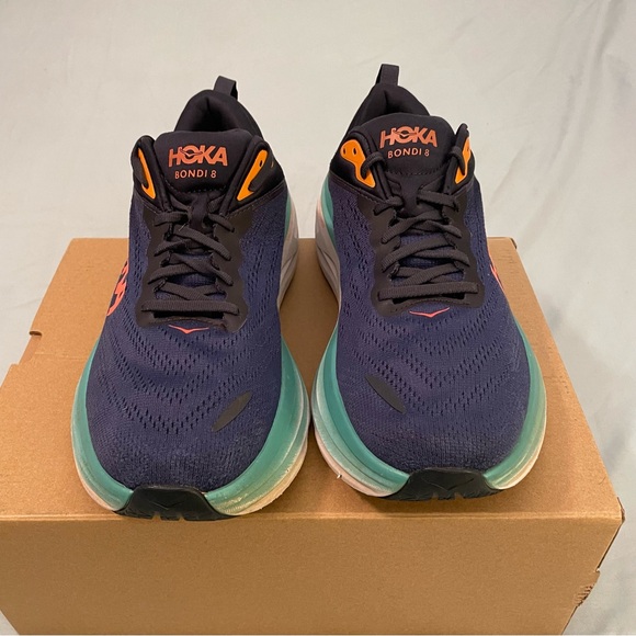 Hoka One One Bondi 8 Men’s Size 11 D Navy Athletic Walking Running Gym Shoes - Picture 4 of 16